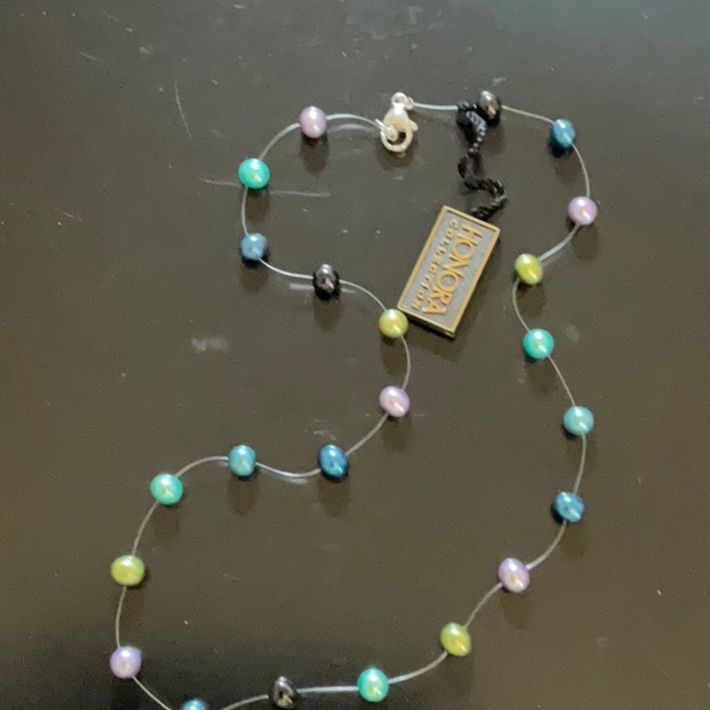 Beautiful Honora 18” assorted color pearl necklace